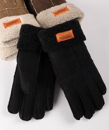 UNIVERSAL OVERALL（ユニバーサルオーバーオール）の「【79】【UNIVERSAL OVERALL/ユニバーサルオーバーオール】ブランドロゴ ボア ムートン グローブ/手袋/防寒（手袋・メンズ）」