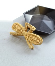 utatane（ウタタネ）の「髪飾り 籐パピヨンヘアクリップ ラタンウィッカー（バレッタ/ヘアクリップ）」