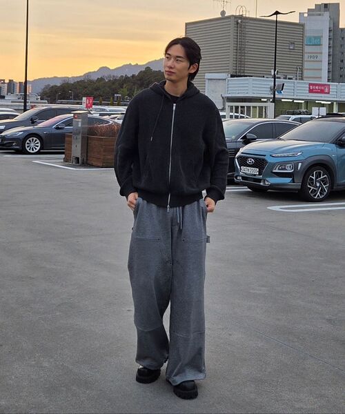 JUAN HOMME（ジュアンオム）の「ダブルニカーペンター スウェットパンツ（メランジグレー）（スウェットパンツ・メンズ・その他・MEDIUM/LARGE/SMALL）」の5枚目の写真