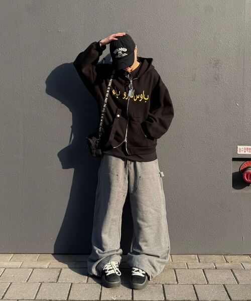 JUAN HOMME（ジュアンオム）の「ダブルニカーペンター スウェットパンツ（メランジグレー）（スウェットパンツ・メンズ・その他・MEDIUM/LARGE/SMALL）」の7枚目の写真