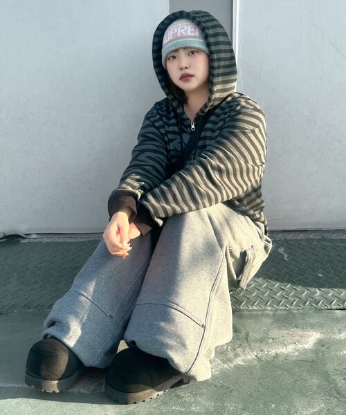 JUAN HOMME（ジュアンオム）の「ダブルニカーペンター スウェットパンツ（メランジグレー）（スウェットパンツ・メンズ・その他・MEDIUM/LARGE/SMALL）」の11枚目の写真