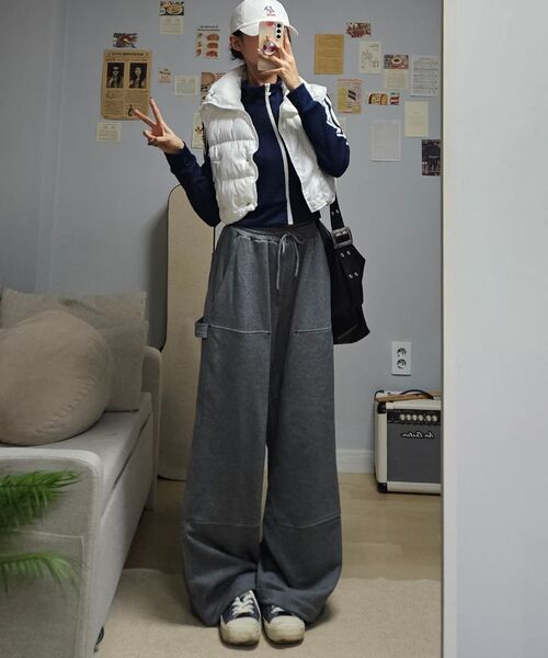 JUAN HOMME（ジュアンオム）の「ダブルニカーペンター スウェットパンツ（メランジグレー）（スウェットパンツ・メンズ・その他・MEDIUM/LARGE/SMALL）」の19枚目の写真