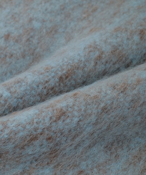 Green　Parks（グリーンパークス）の「・furry rate ヘアリーシャドーカラーマフラー（マフラー・レディース・オレンジ/イエロー/ブルー・FREE）」の7枚目の写真