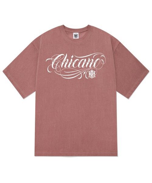 KAN6312(カン6312)の「KTPP0178 チカーノ ピグメント 半袖Tシャツ - ピンク(Tシャツ/カットソー・メンズ・その他・LARGE/X-LARGE/MEDIUM)」の1枚目の写真