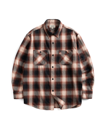 WILD BRICKS（ワイルドブリックス）の「W24 OMBRE PLAID WORK SHIRT (brown)（シャツ/ブラウス）」