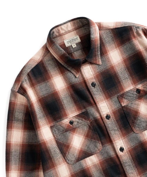 WILD BRICKS(ワイルドブリックス)の「W24 OMBRE PLAID WORK SHIRT (brown)(シャツ/ブラウス・メンズ・その他・LARGE/X-LARGE/MEDIUM)」の3枚目の写真
