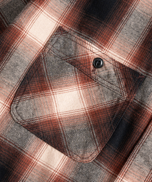 WILD BRICKS(ワイルドブリックス)の「W24 OMBRE PLAID WORK SHIRT (brown)(シャツ/ブラウス・メンズ・その他・LARGE/X-LARGE/MEDIUM)」の5枚目の写真
