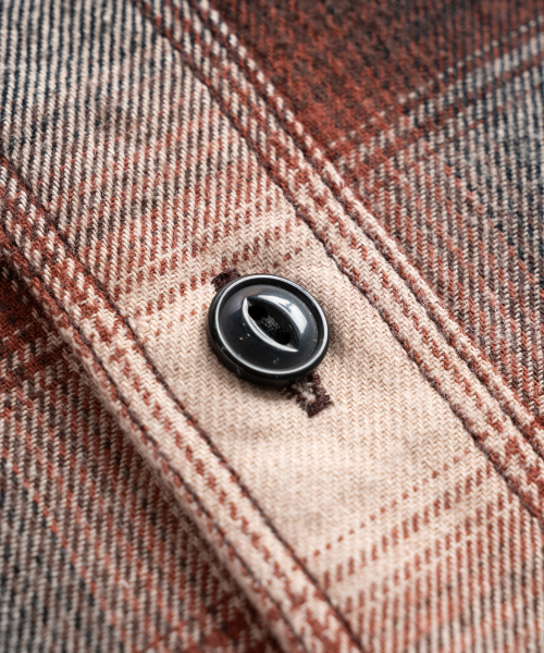WILD BRICKS(ワイルドブリックス)の「W24 OMBRE PLAID WORK SHIRT (brown)(シャツ/ブラウス・メンズ・その他・LARGE/X-LARGE/MEDIUM)」の7枚目の写真