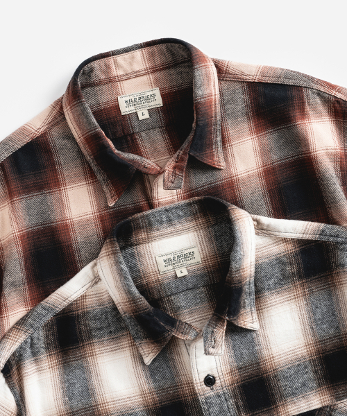 WILD BRICKS(ワイルドブリックス)の「W24 OMBRE PLAID WORK SHIRT (brown)(シャツ/ブラウス・メンズ・その他・LARGE/X-LARGE/MEDIUM)」の11枚目の写真