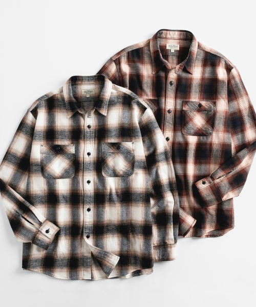 WILD BRICKS(ワイルドブリックス)の「W24 OMBRE PLAID WORK SHIRT (brown)(シャツ/ブラウス・メンズ・その他・LARGE/X-LARGE/MEDIUM)」の12枚目の写真