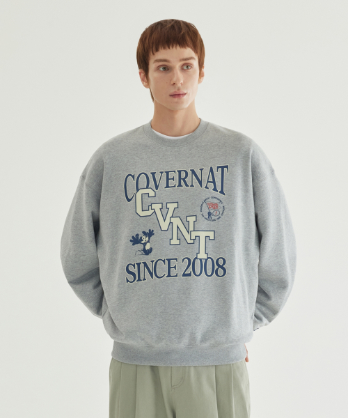 COVERNAT(カバーナット)の「CVNT グラフィック スウェット メランジェグレー(スウェット・メンズ・その他・SMALL/MEDIUM/LARGE/X-LARGE)」の1枚目の写真