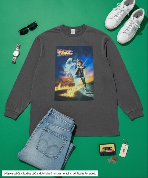 minius(ミニウス)の「『バック・トゥ・ザ・フューチャー』ロンT 長袖Tシャツ フォトプリント オーバーサイズ ピグメント加工 ヴィンテージライク ユニセックス ムービー ZOZO限定(Tシャツ/カットソー・メンズ・ホワイト/ホワイト系その他/グレー系その他/ブルー系その他2/ブルー系その他3/ブルー系その他4/ブルー系その他5/ブルー系その他6/ピンク系その他2/ピンク系その他3/ピンク系その他4/ピンク系その他5/ピンク系その他6/ブルー系その他/ピンク系その他/ホワイト系その他2/ホワイト系その他3/ホワイト系その他4/ホワイト系その他5/グレー系その他2/グレー系その他3/グレー系その他4/グレー系その他5/グレー系その他6・MEDIUM/LARGE/X-LARGE)」の10枚目の写真