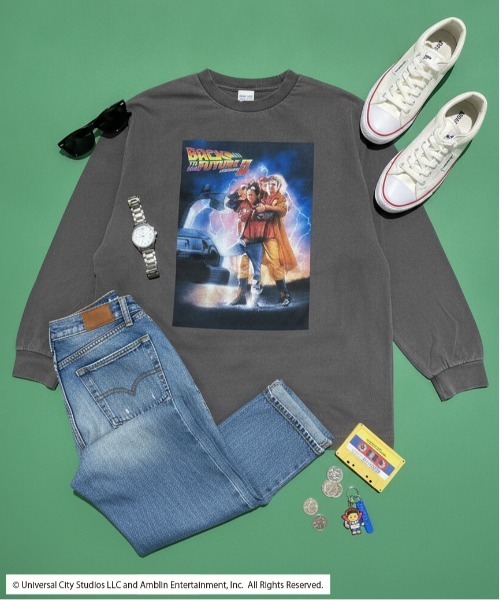 minius(ミニウス)の「『バック・トゥ・ザ・フューチャー』ロンT 長袖Tシャツ フォトプリント オーバーサイズ ピグメント加工 ヴィンテージライク ユニセックス ムービー ZOZO限定(Tシャツ/カットソー・メンズ・ホワイト/ホワイト系その他/グレー系その他/ブルー系その他2/ブルー系その他3/ブルー系その他4/ブルー系その他5/ブルー系その他6/ピンク系その他2/ピンク系その他3/ピンク系その他4/ピンク系その他5/ピンク系その他6/ブルー系その他/ピンク系その他/ホワイト系その他2/ホワイト系その他3/ホワイト系その他4/ホワイト系その他5/グレー系その他2/グレー系その他3/グレー系その他4/グレー系その他5/グレー系その他6・MEDIUM/LARGE/X-LARGE)」の11枚目の写真