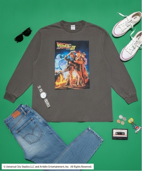 minius(ミニウス)の「『バック・トゥ・ザ・フューチャー』ロンT 長袖Tシャツ フォトプリント オーバーサイズ ピグメント加工 ヴィンテージライク ユニセックス ムービー ZOZO限定(Tシャツ/カットソー・メンズ・ホワイト/ホワイト系その他/グレー系その他/ブルー系その他2/ブルー系その他3/ブルー系その他4/ブルー系その他5/ブルー系その他6/ピンク系その他2/ピンク系その他3/ピンク系その他4/ピンク系その他5/ピンク系その他6/ブルー系その他/ピンク系その他/ホワイト系その他2/ホワイト系その他3/ホワイト系その他4/ホワイト系その他5/グレー系その他2/グレー系その他3/グレー系その他4/グレー系その他5/グレー系その他6・MEDIUM/LARGE/X-LARGE)」の12枚目の写真