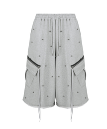 LECYTO（レシト）の「Pearl Cargo Bermuda Pants_[M.Gray]（スウェットパンツ）」