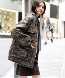 niko and... | 中綿ミリタリーポケジャケット(ブルゾン)