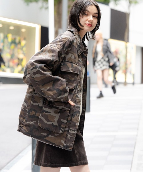 中綿ミリタリーポケジャケット（ブルゾン）｜niko and（ニコアンド