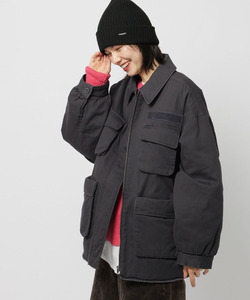 niko and（ニコアンド）の「中綿ミリタリーポケジャケット