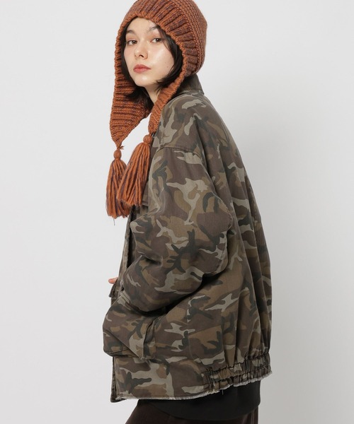 セール】中綿ミリタリーポケジャケット（ブルゾン）｜niko and