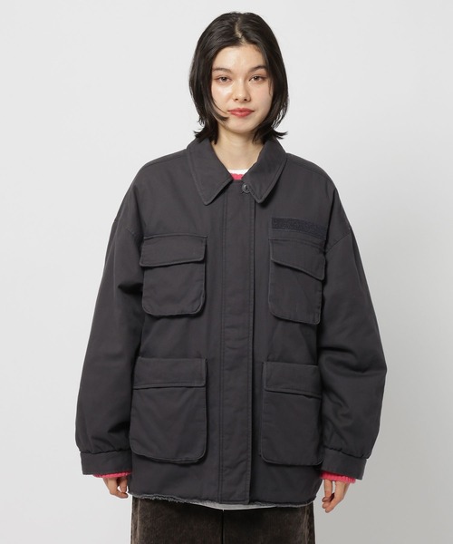 セール】中綿ミリタリーポケジャケット（ブルゾン）｜niko and