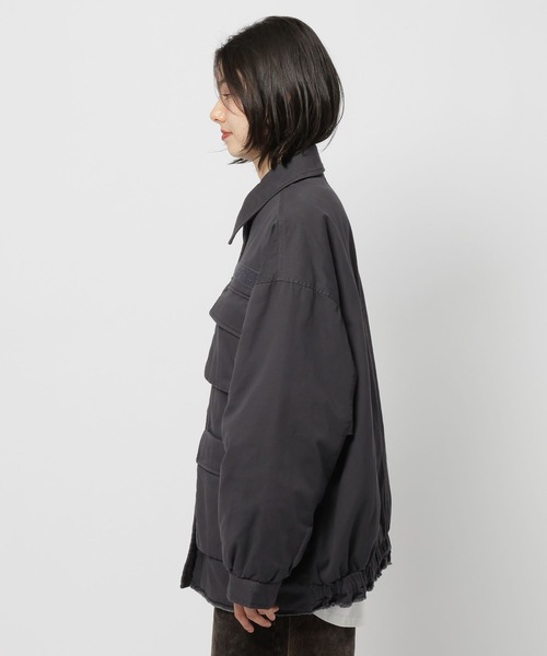 セール】中綿ミリタリーポケジャケット（ブルゾン）｜niko and