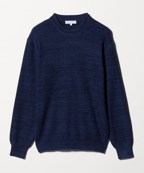 A DAY IN THE LIFE UNITED ARROWS(アデイインザライフユナイテッドアローズ)の「ハイゲージ メランジ ワッフルニット-ウォッシャブル-<A DAY IN THE LIFE>(ニット/セーター・メンズ・ワイン/ダークグレー/ネイビー・S/L/M)」の2枚目の写真