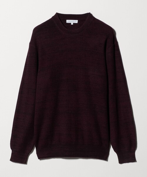 A DAY IN THE LIFE UNITED ARROWS(アデイインザライフユナイテッドアローズ)の「ハイゲージ メランジ ワッフルニット-ウォッシャブル-<A DAY IN THE LIFE>(ニット/セーター・メンズ・ワイン/ダークグレー/ネイビー・S/L/M)」の3枚目の写真
