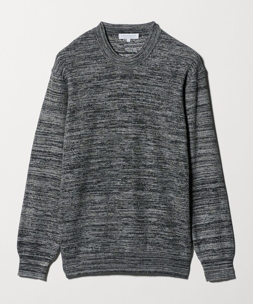 A DAY IN THE LIFE UNITED ARROWS(アデイインザライフユナイテッドアローズ)の「ハイゲージ メランジ ワッフルニット-ウォッシャブル-<A DAY IN THE LIFE>(ニット/セーター・メンズ・ワイン/ダークグレー/ネイビー・S/L/M)」の1枚目の写真