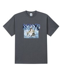 キャットアンドパンチンググレー半袖Tシャツ