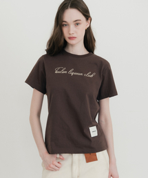 (W) トゥーロンリキュールクラブTシャツブラウン