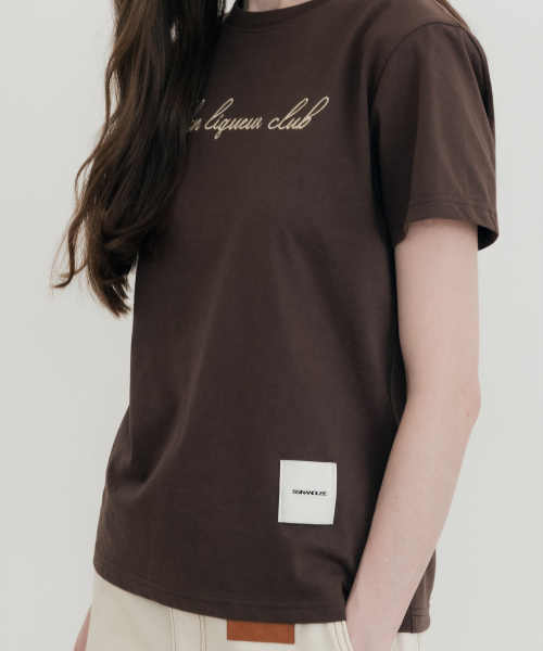 SSIN AND LEE（シンアンドリー）の「(W) トゥーロンリキュールクラブTシャツブラウン（Tシャツ/カットソー・レディース・その他・F）」の3枚目の写真
