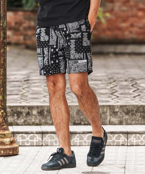 felkod(フィルコッド)の「mp14430-Bandana Pattern Short Pants ショートパンツ(F26S150)(その他パンツ・メンズ・ホワイト/ブラック・S/M/L)」の2枚目の写真