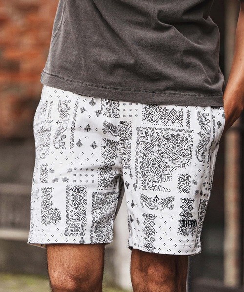 felkod(フィルコッド)の「mp14430-Bandana Pattern Short Pants ショートパンツ(F26S150)(その他パンツ・メンズ・ホワイト/ブラック・S/M/L)」の3枚目の写真