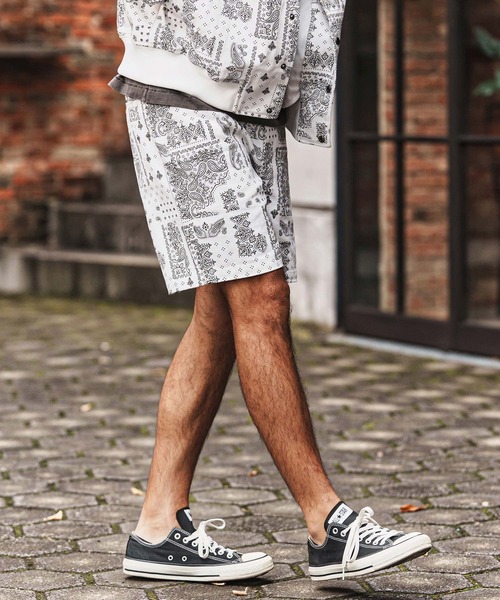 felkod(フィルコッド)の「mp14430-Bandana Pattern Short Pants ショートパンツ(F26S150)(その他パンツ・メンズ・ホワイト/ブラック・S/M/L)」の5枚目の写真