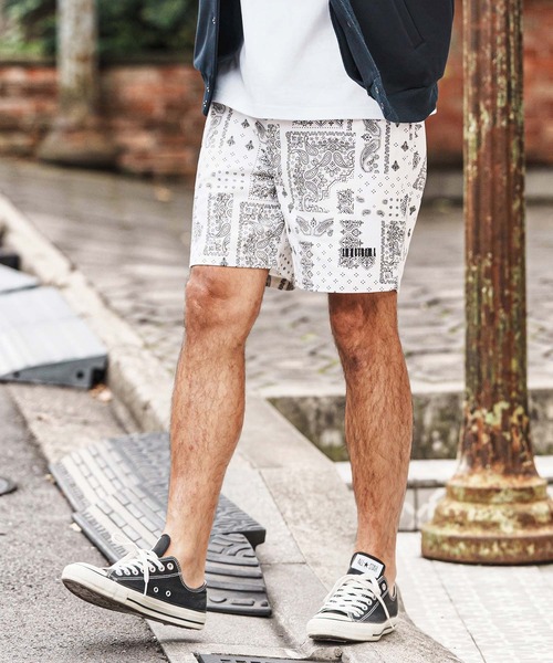 felkod(フィルコッド)の「mp14430-Bandana Pattern Short Pants ショートパンツ(F26S150)(その他パンツ・メンズ・ホワイト/ブラック・S/M/L)」の7枚目の写真