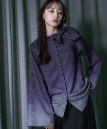 シャツ/ブラウス（パープル/紫色系・その他総柄）ファッション通販