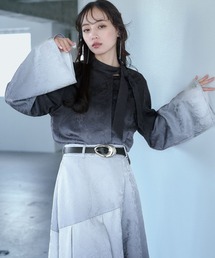 HARE | グラデーションジャガードボウタイシャツ(HARE)(シャツ/ブラウス)