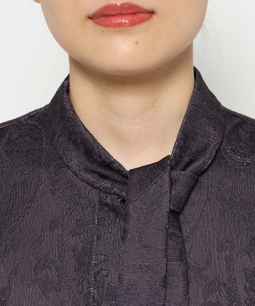 グラデーションジャガードボウタイシャツ(HARE)（シャツ/ブラウス