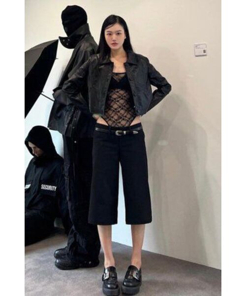 CURRENT（カレント）の「CROP LEATHER JACKET [BLACK]（ライダースジャケット・レディース・その他・FREE）」の11枚目の写真