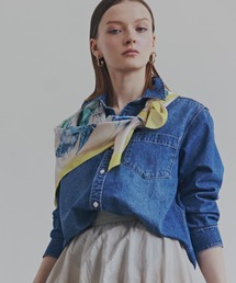 PINKY&DIANNE | ◆ネックリボンデニムシャツ(シャツ/ブラウス)