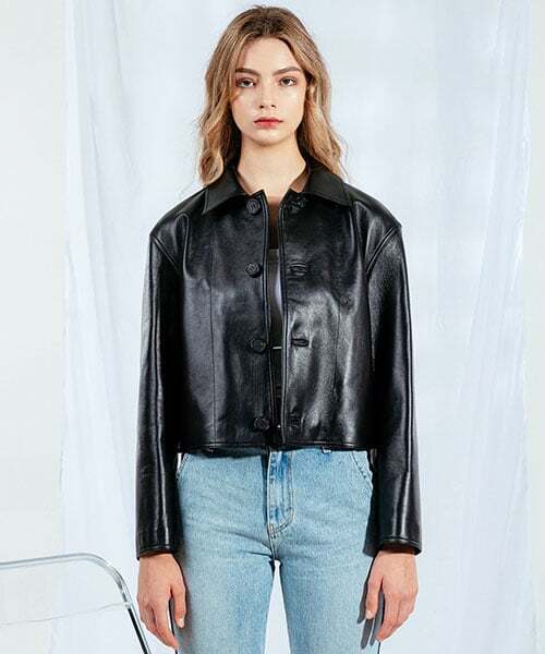 SLOWUNIVERSE(スローユニバース)の「WOMAN LAMBSKIN BLOUSON JACKET (BLACK)(ライダースジャケット・レディース・その他・FREE)」の1枚目の写真