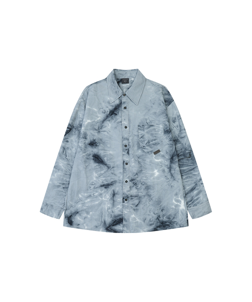 KINETICLO(キネティクロ)の「タイダイナイロンシャツ(ライトグレー)(シャツ/ブラウス・レディース・その他・MEDIUM/LARGE)」の1枚目の写真