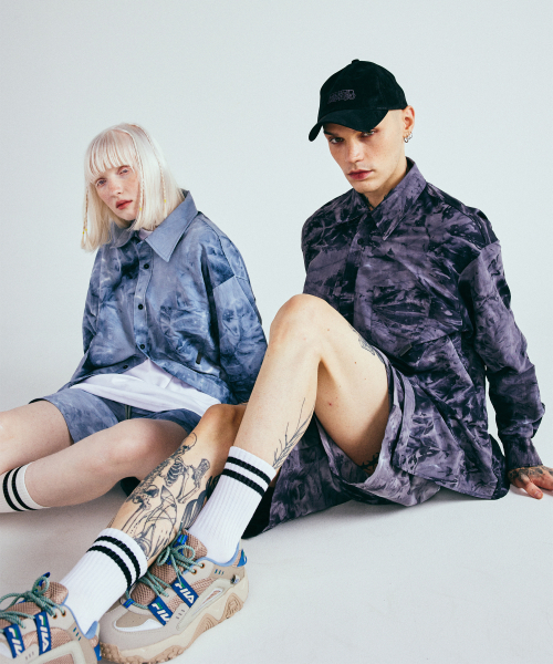 KINETICLO(キネティクロ)の「タイダイナイロンシャツ(ライトグレー)(シャツ/ブラウス・レディース・その他・MEDIUM/LARGE)」の4枚目の写真