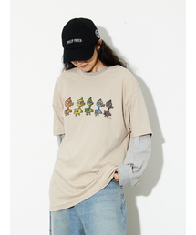 PHILIPPAKER（フィリップペイカー）の「エムシーエル アグリ ダック 半袖Tシャツ ライトベージュ（Tシャツ/カットソー）」