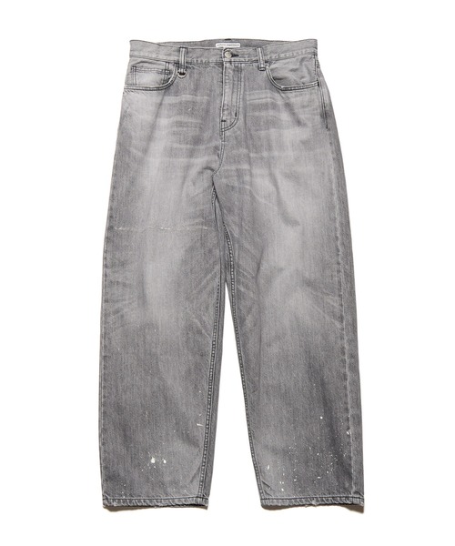 uniform experiment（ユニフォームエクスペリメント）の「DAMAGED BOLD-FIT JEANS（デニムパンツ・メンズ・ブラック/インディゴブルー・5/4/3/2/1）」の2枚目の写真