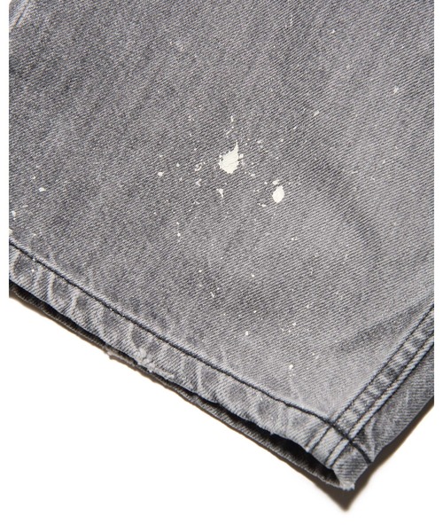 uniform experiment（ユニフォームエクスペリメント）の「DAMAGED BOLD-FIT JEANS（デニムパンツ・メンズ・ブラック/インディゴブルー・5/4/3/2/1）」の8枚目の写真