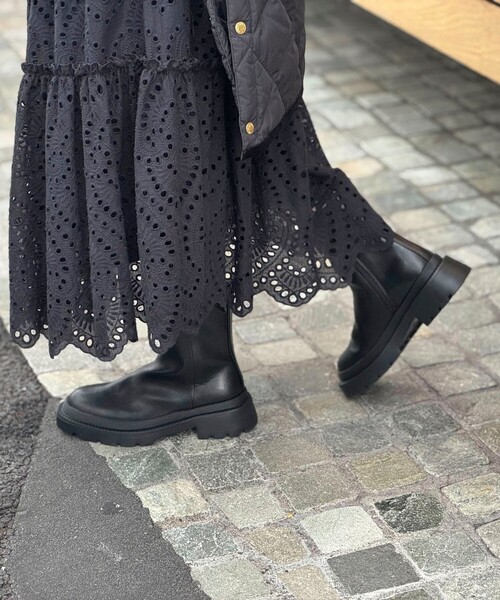 NOLLEY’S（ノーリーズ）の「タンクショートブーツ（ブーツ・レディース・ブラック・23/24/23.5）」の2枚目の写真