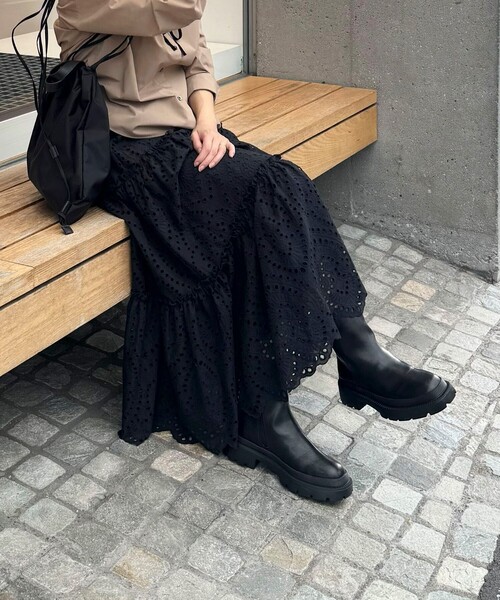 NOLLEY’S（ノーリーズ）の「タンクショートブーツ（ブーツ・レディース・ブラック・23/24/23.5）」の3枚目の写真