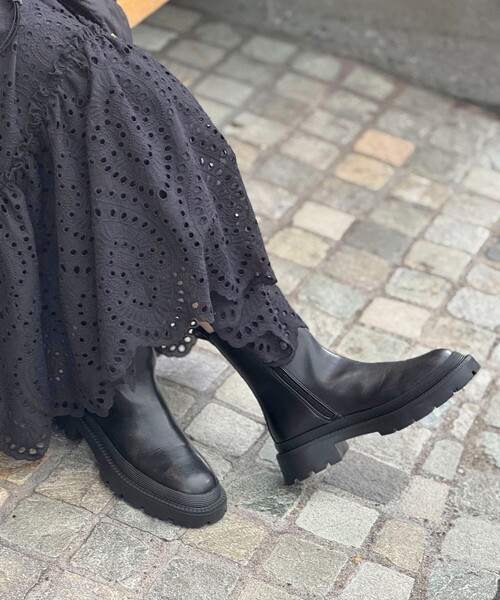 NOLLEY’S（ノーリーズ）の「タンクショートブーツ（ブーツ・レディース・ブラック・23/24/23.5）」の5枚目の写真
