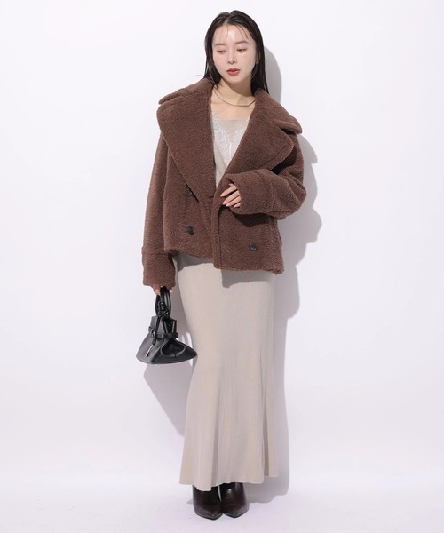 Mystrada（マイストラーダ）の「リブニットスカート（スカート・レディース・グレー/ベージュ系その他/ホワイト・38/36）」の15枚目の写真